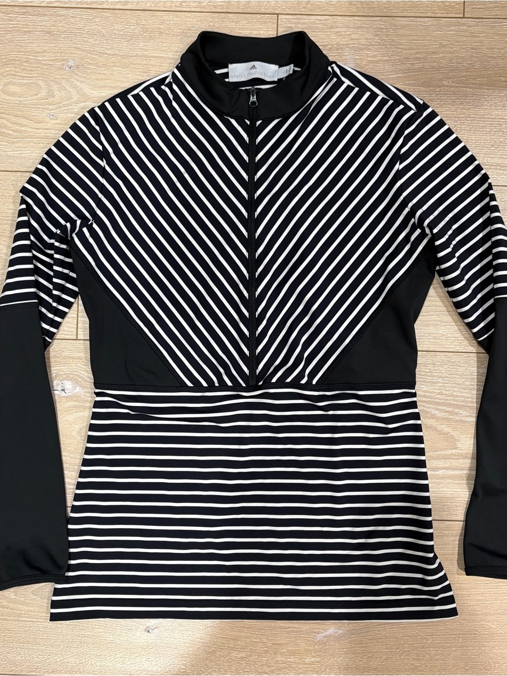 Adidas by Stella McCartney Studio Striped Long Sleeve Top Size L